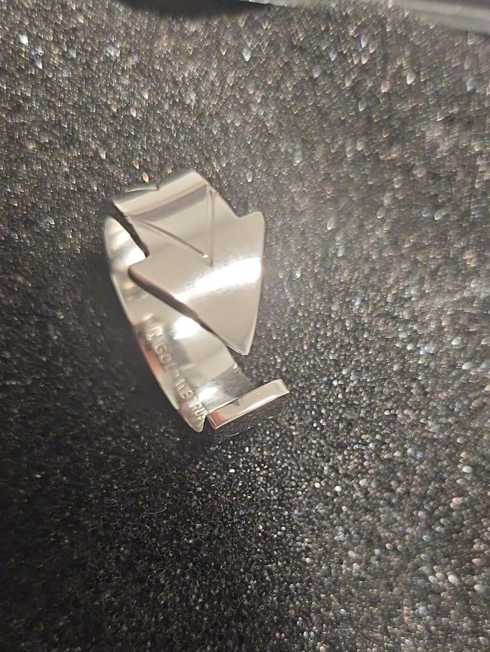 Men's Polished Silver Arrowhead Cuff Bracelet